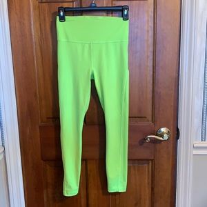 NEON green athleta leggings